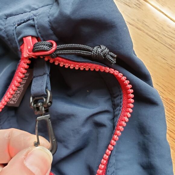 🔸️Columbia Blue Omni-Shield Hooded Windbreaker Jacket Medium - Picture 9 of 14